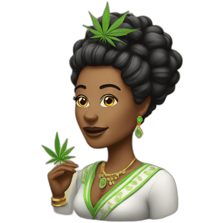 Cannabis Queen emoji