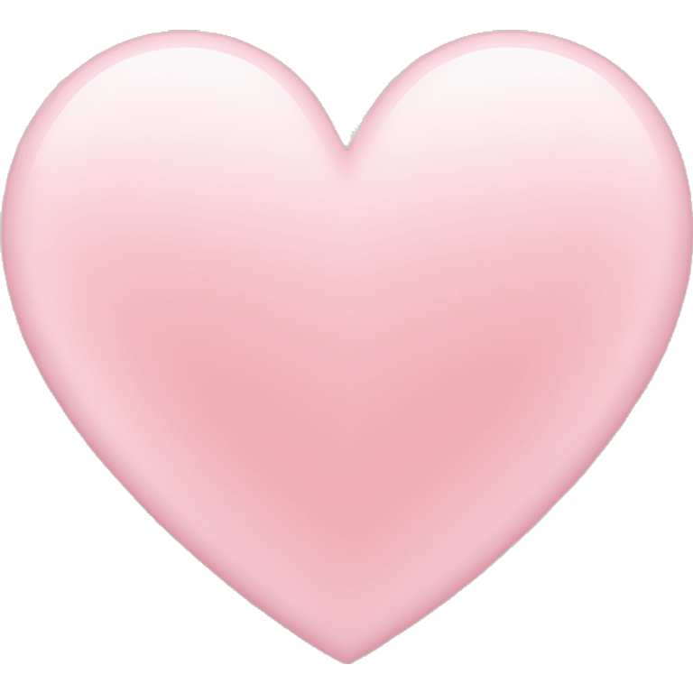 Light pink heart emoji