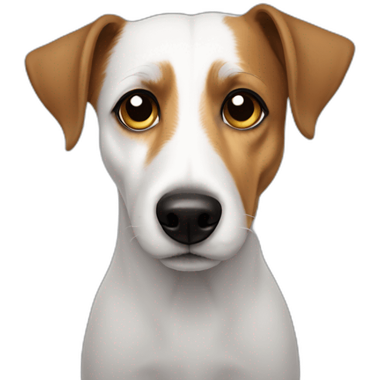 Sad jack russell emoji