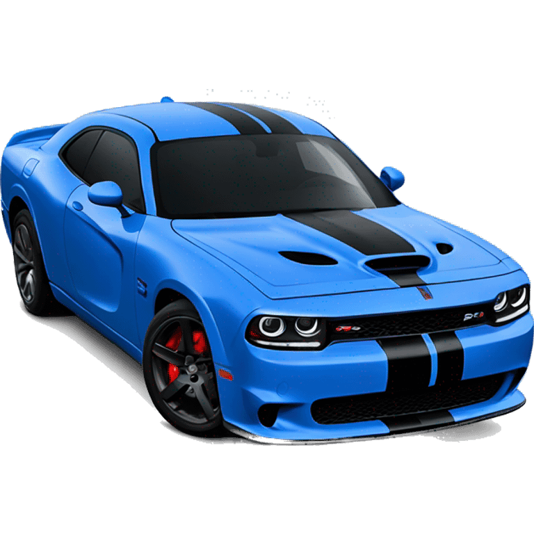 china blue dodge srt emoji