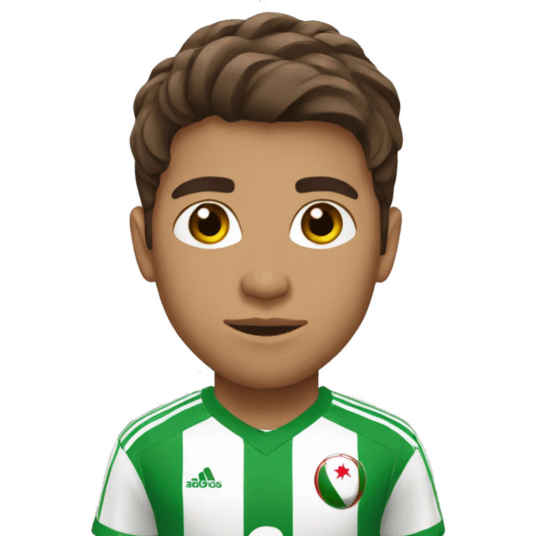 Algeria football brown hair emoji