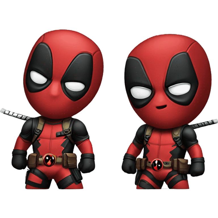 Cute deadpool character  emoji