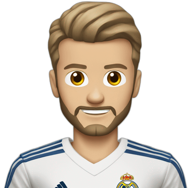 David Beckham in real madrid jersey emoji