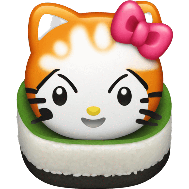 Hello kitty sushi emoji