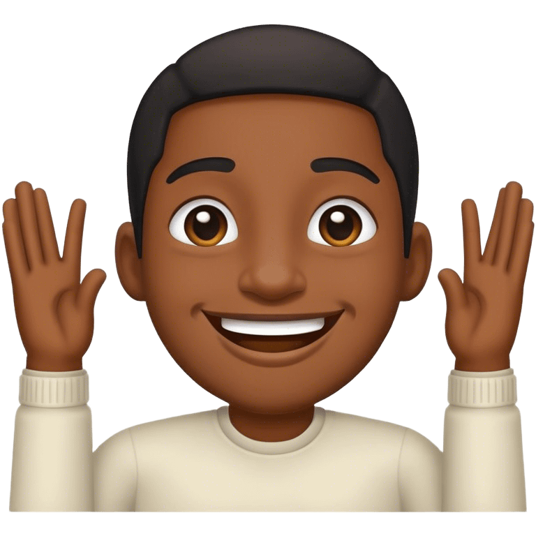 Un negro feliz  emoji