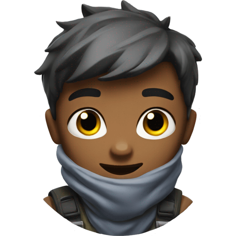 Boy playing Fortnite  emoji