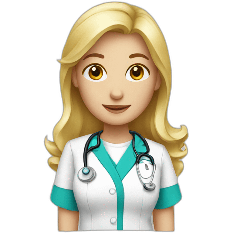 Nurse blond emoji