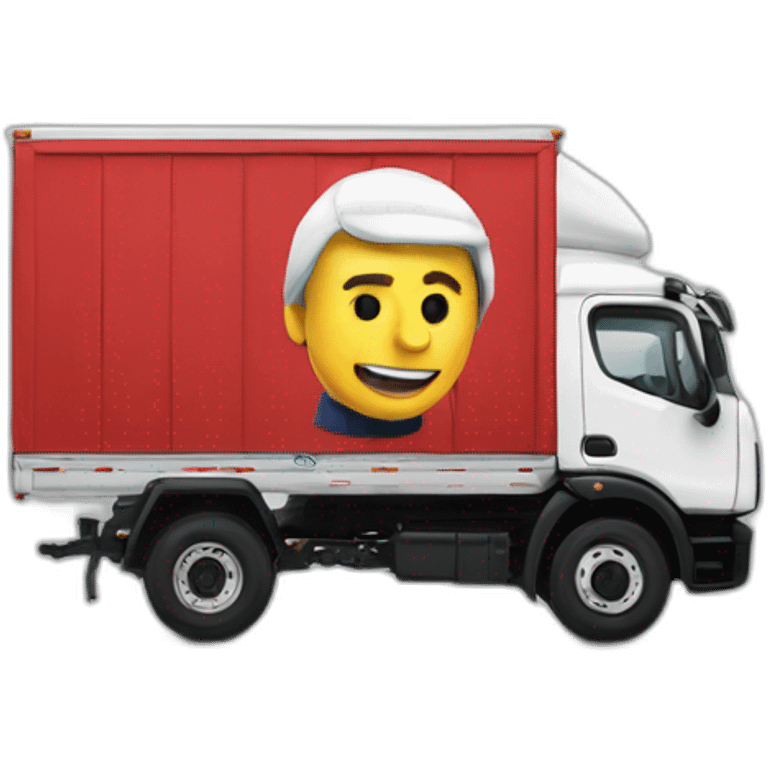 macron sur un camion emoji