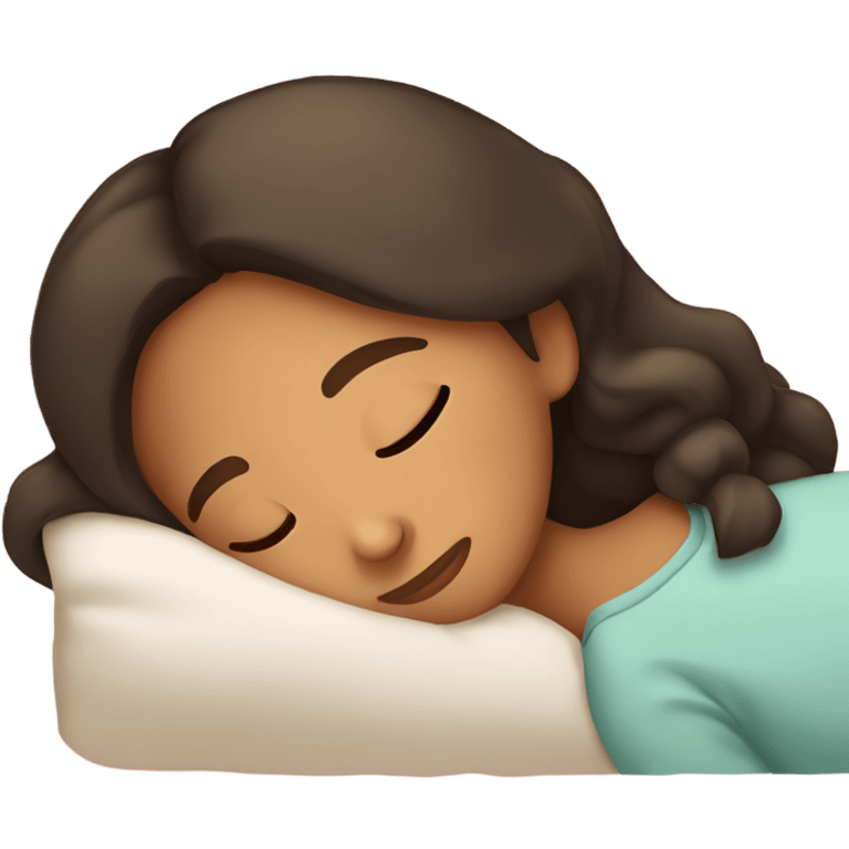 Hispanic girl sleeping  emoji