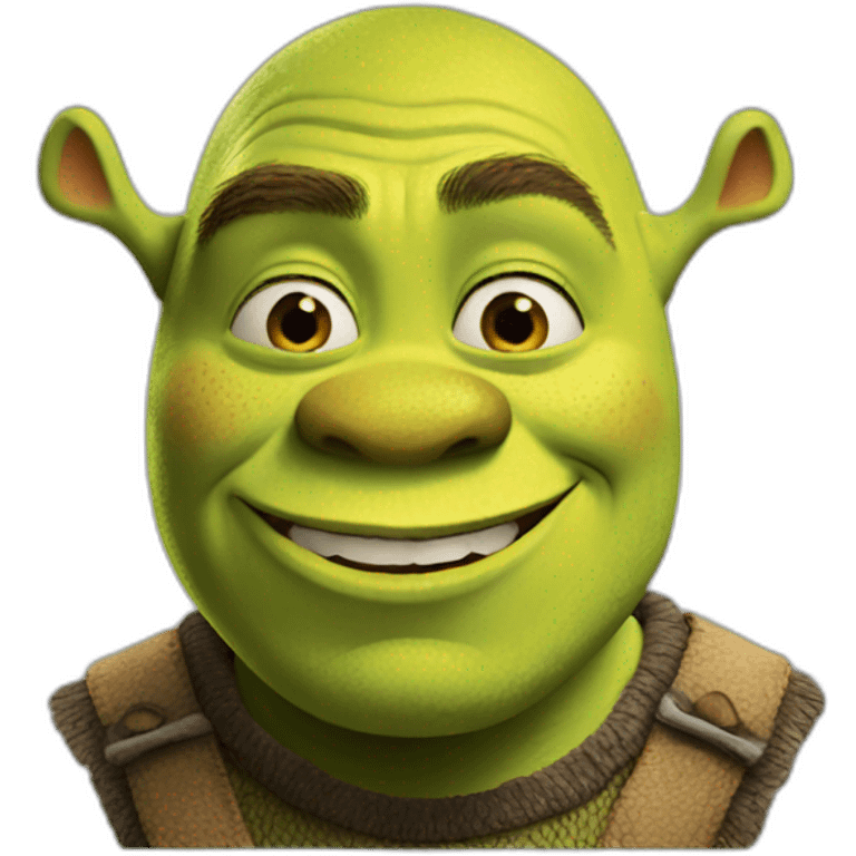 Flirting shrek emoji