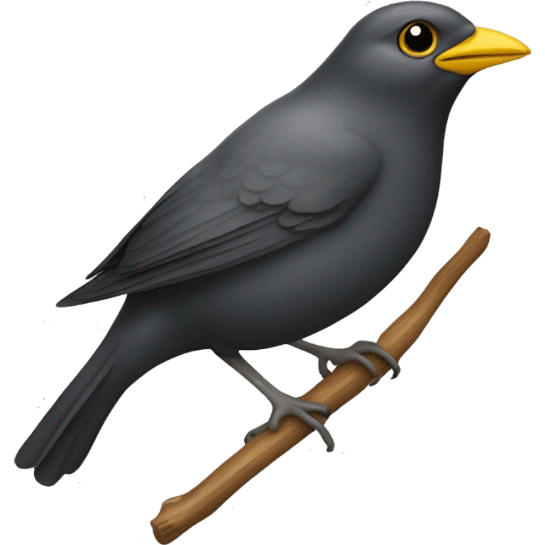 Amsel mit gelbem schnabel emoji