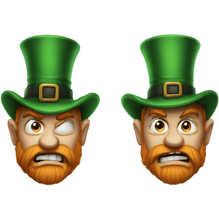 Angry leprechaun  emoji