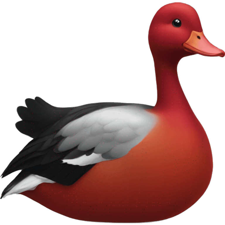 Red duck emoji