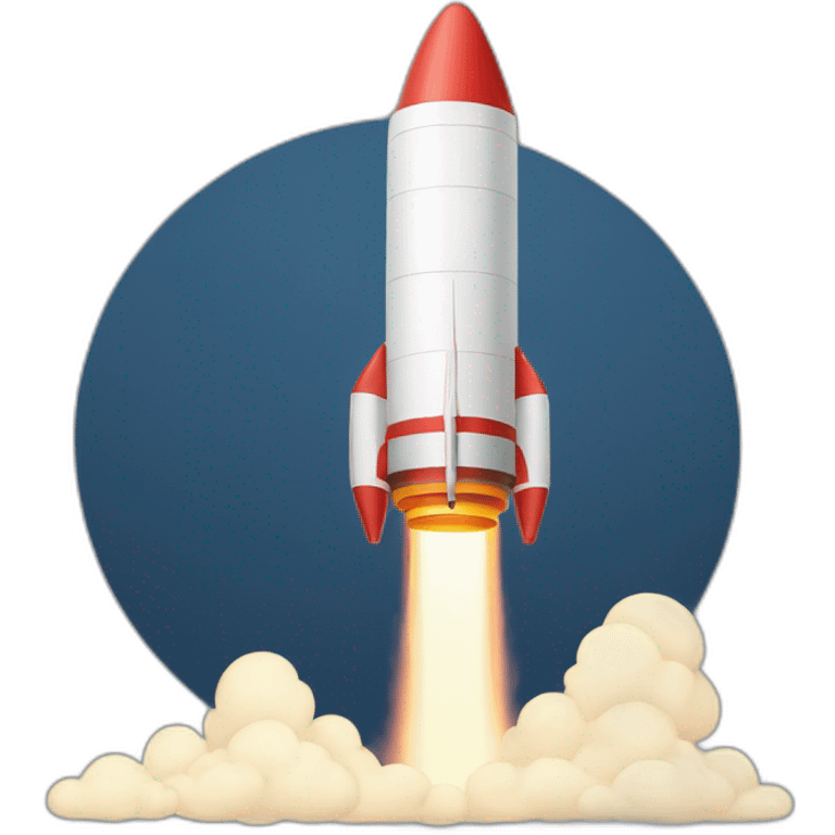 launching rocket emoji