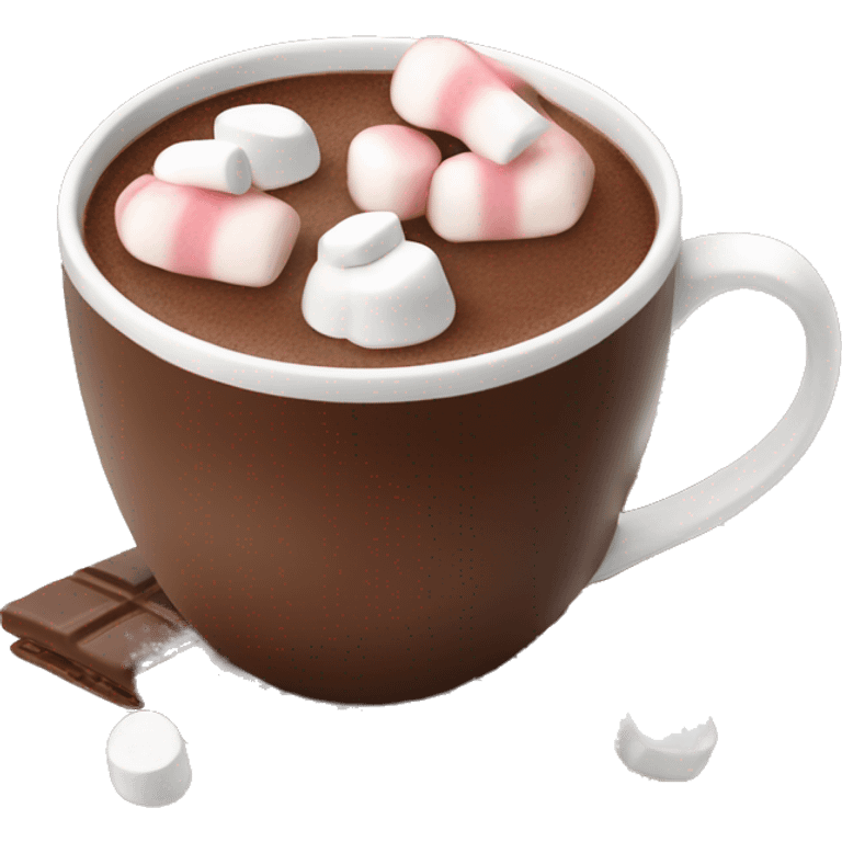 Hot chocolate with marshmallows emoji