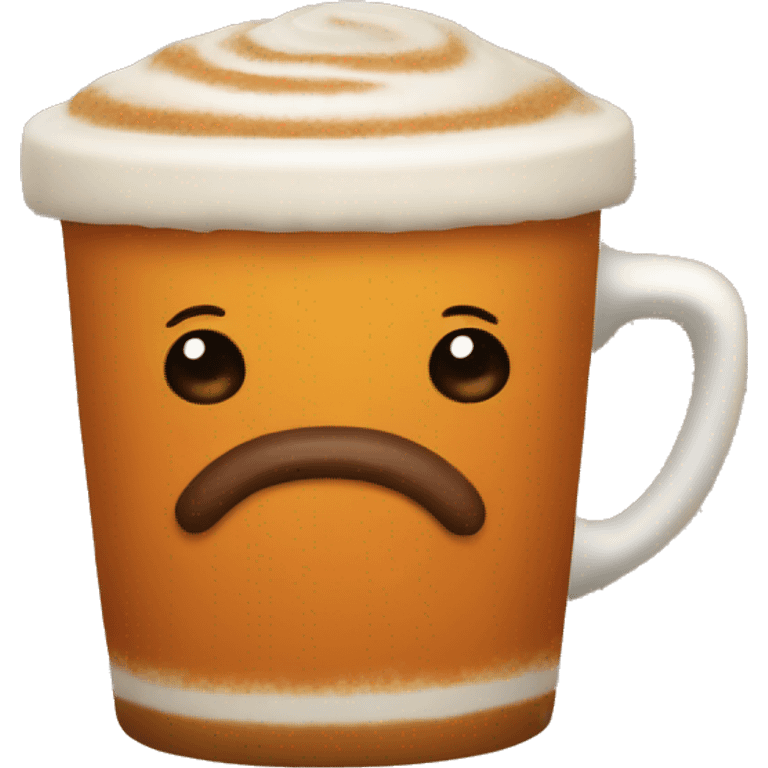 Pumpkin spice lattee emoji