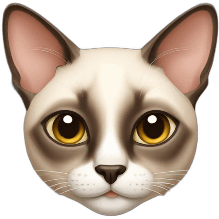 Rich siamese cat emoji