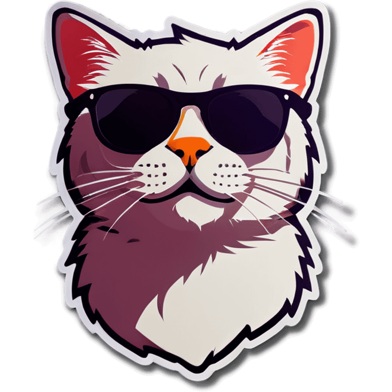 Cat with sunglasses emoji