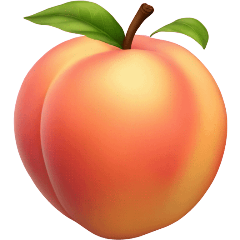 Peach dripping white at the end emoji