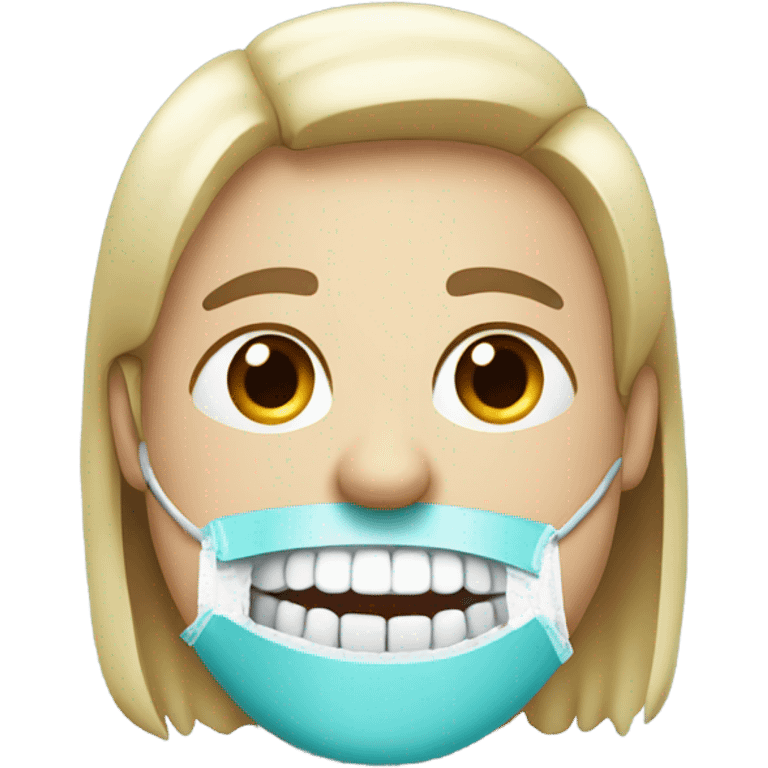 Dentist with bite marks emoji