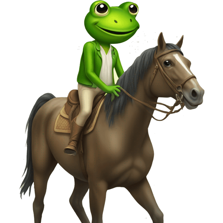 frog on horse emoji