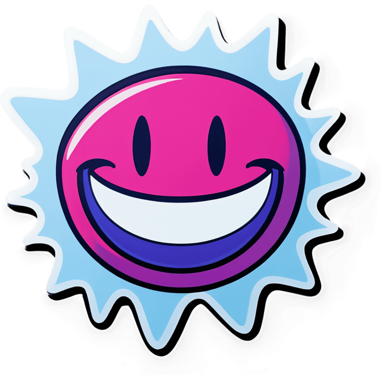 Pop art Smile  emoji