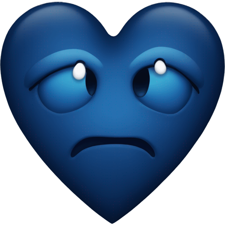 Dark blue heart emoji