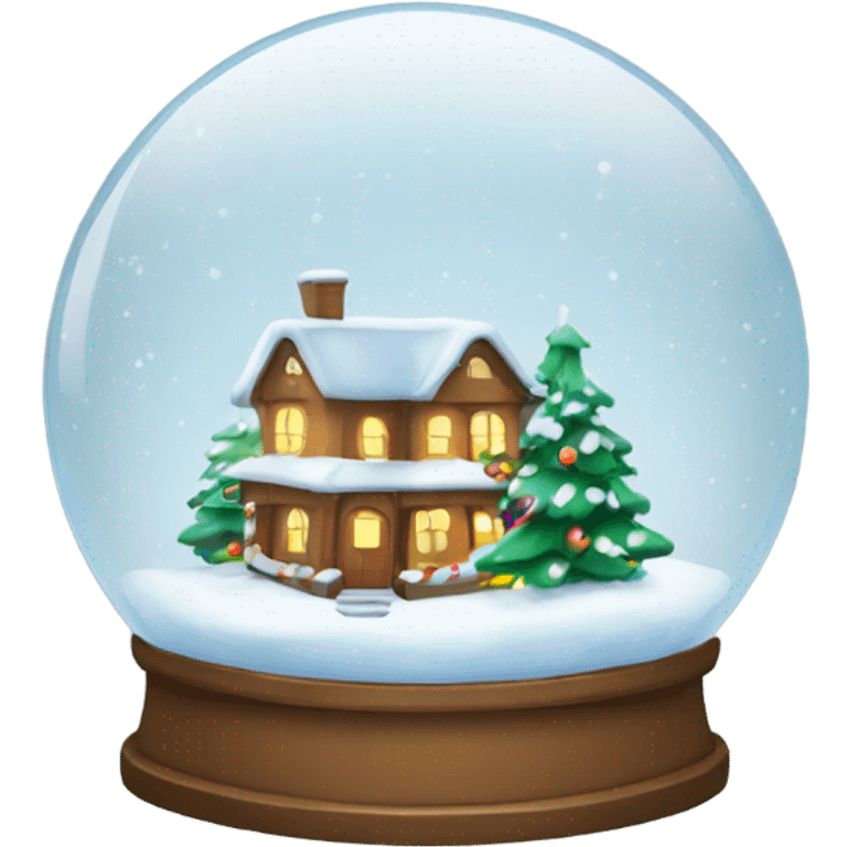 Christmas snowglobe emoji