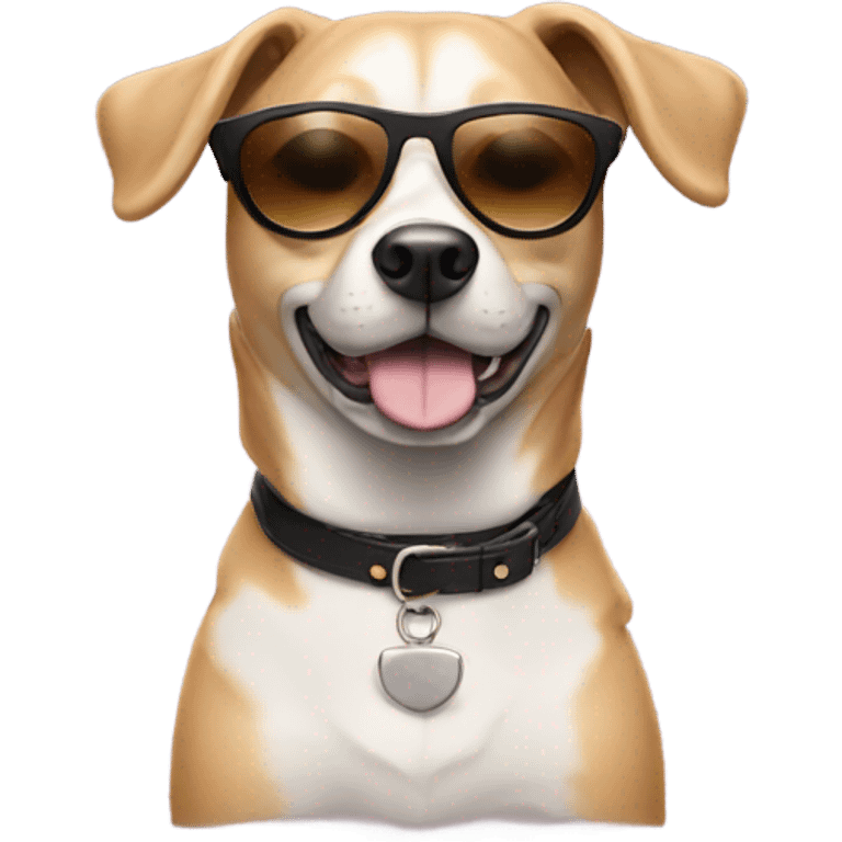 Dog with sunglasses  emoji