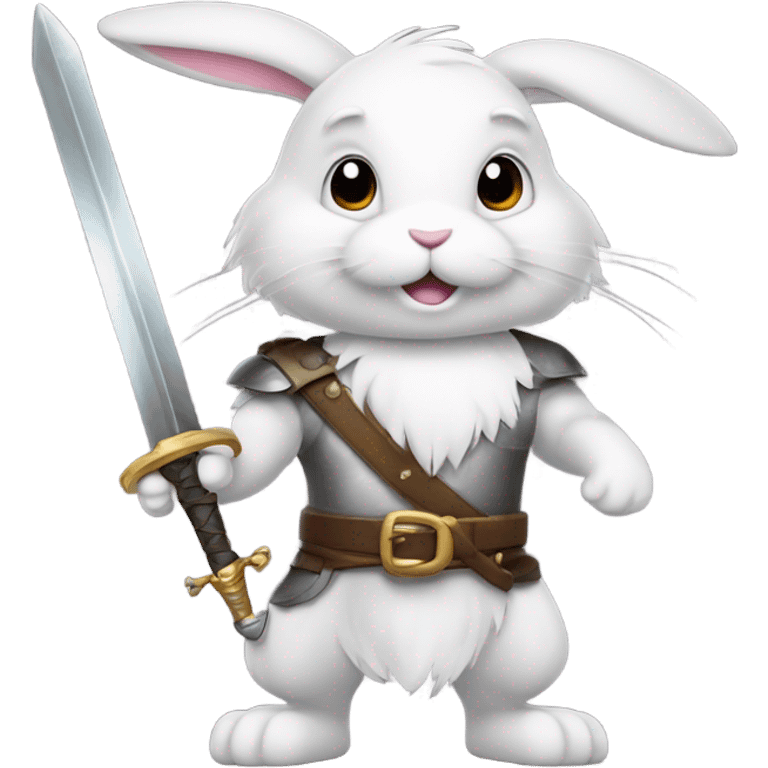 Bunny with a sword  emoji