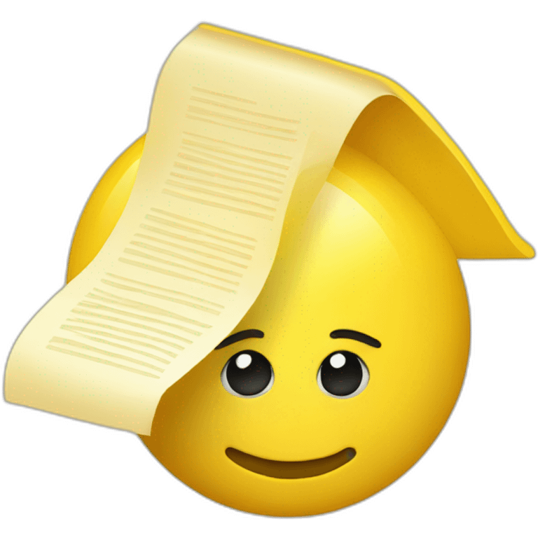 newsletter yellow emoji