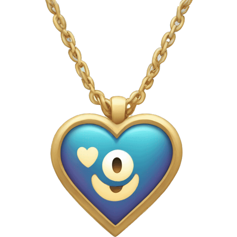 Heart shaped necklace  emoji