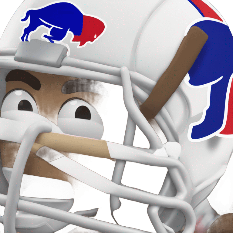 Buffalo bills vs. Denver broncos football emoji