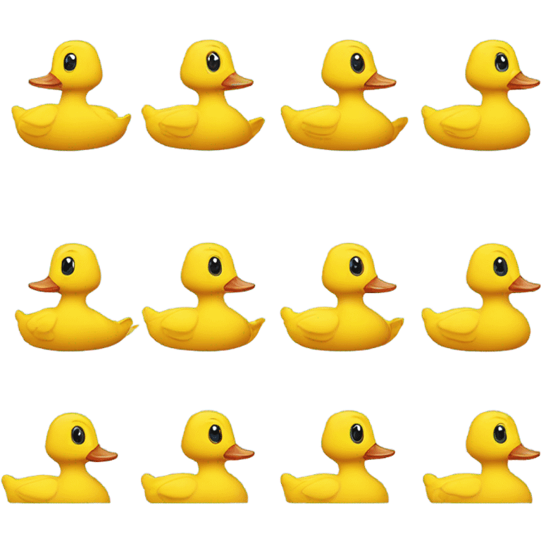 row of ducks in a line  emoji