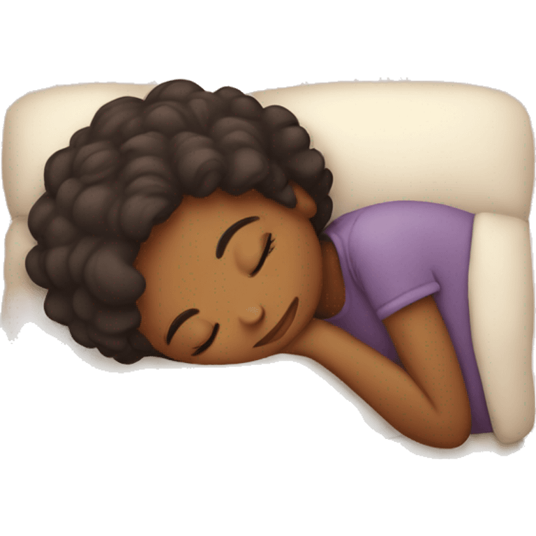 cozy girl sleeping emoji