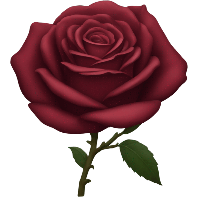 Dark red rose emoji