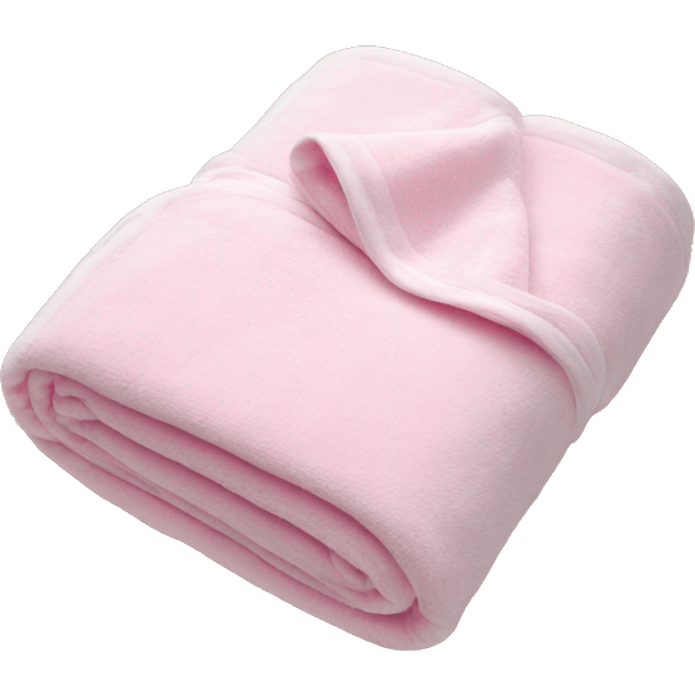 Fold babypink blanket  emoji