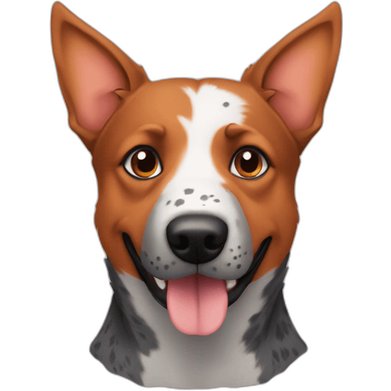 Australian cattle dog orange emoji