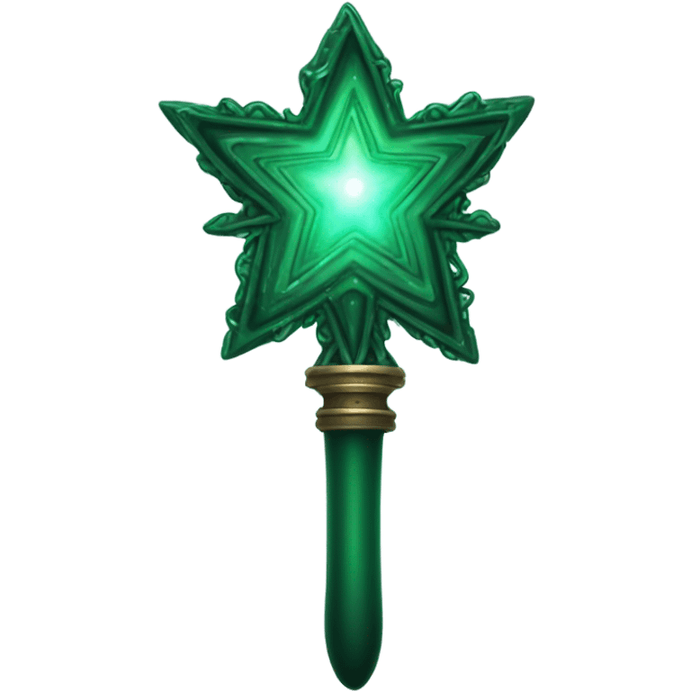 dark green magic wand emoji