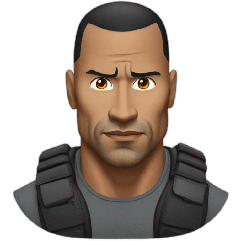 the rock who raises his eyebrows emoji