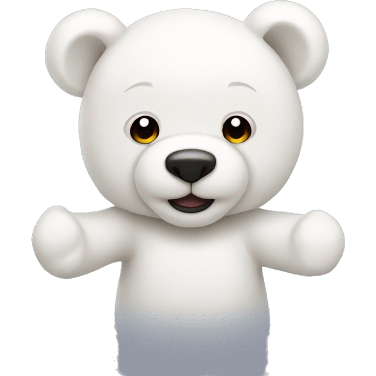 white teddy bear emoji