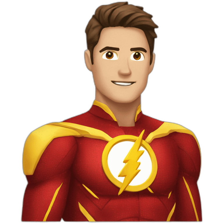 Flash barry allen costume emoji