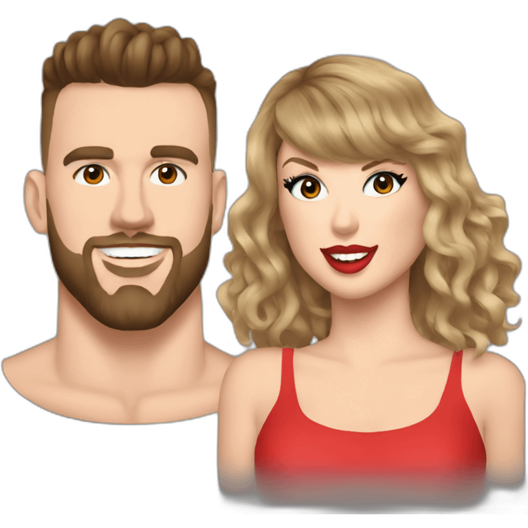 Taylor Swift with travis kelce emoji