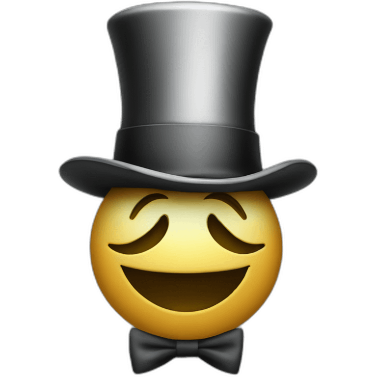 Dollar sign wearing a top hat emoji