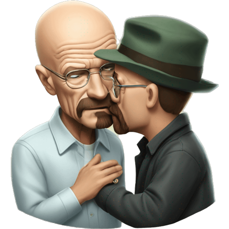 Walter white kissing gus emoji