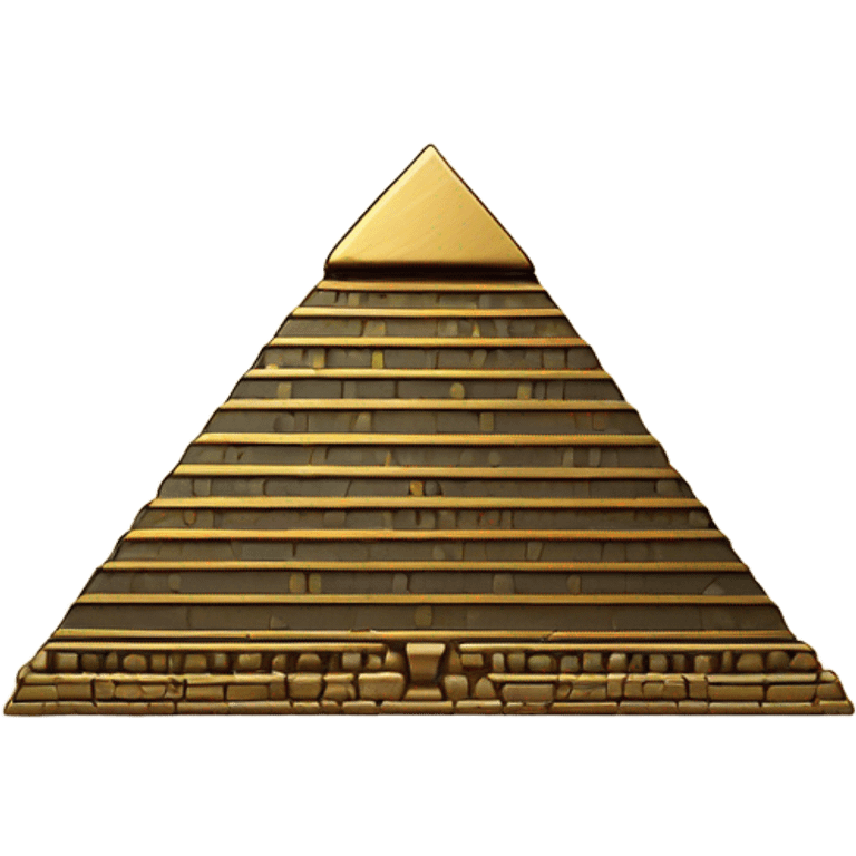 Vinyl record into Egypt pyramid emoji