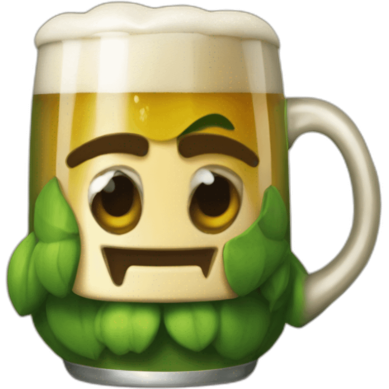 Zelda qui boit une bière emoji