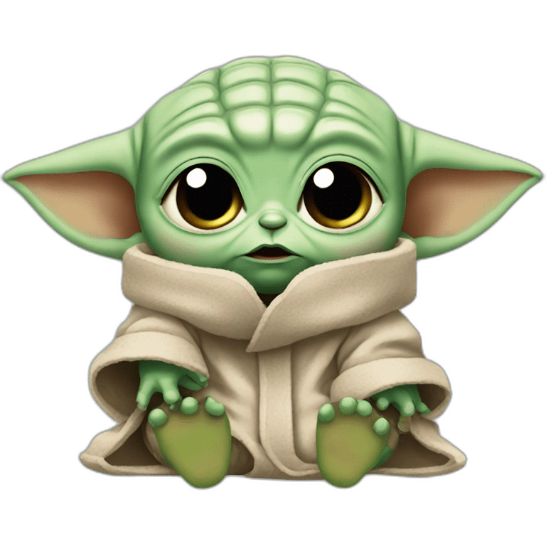 baby yoda crying emoji