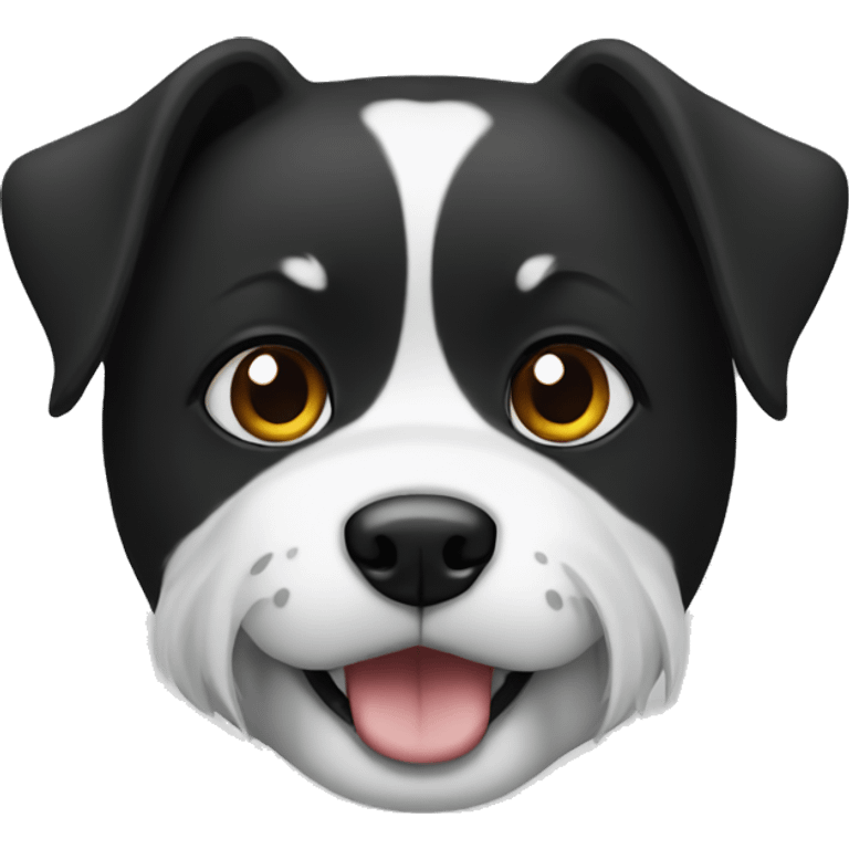 Dog black and withe emoji