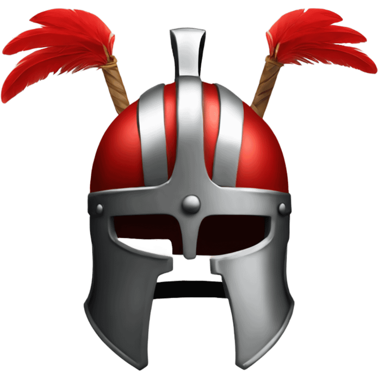 Centurion Warrior Helmet with Red Plumage emoji